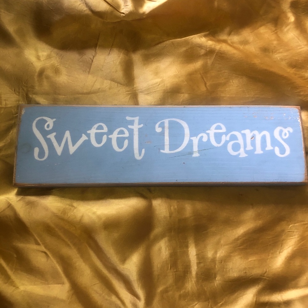 Baby Blue Sweet Dreams Block Wood wall Art 🍼